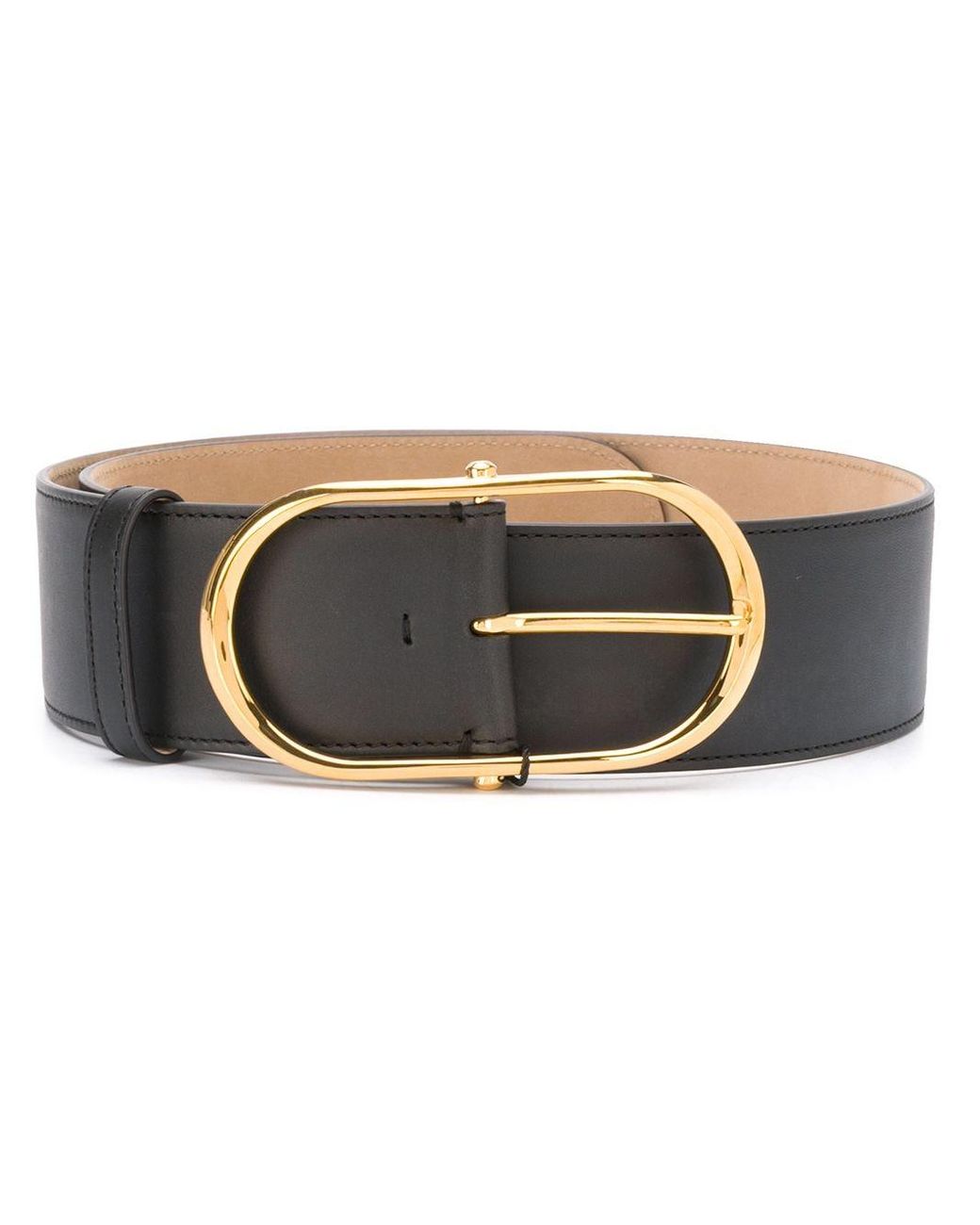 Dolce & Gabbana Leather Oval Buckle Belt in Black - Save 28% - Lyst