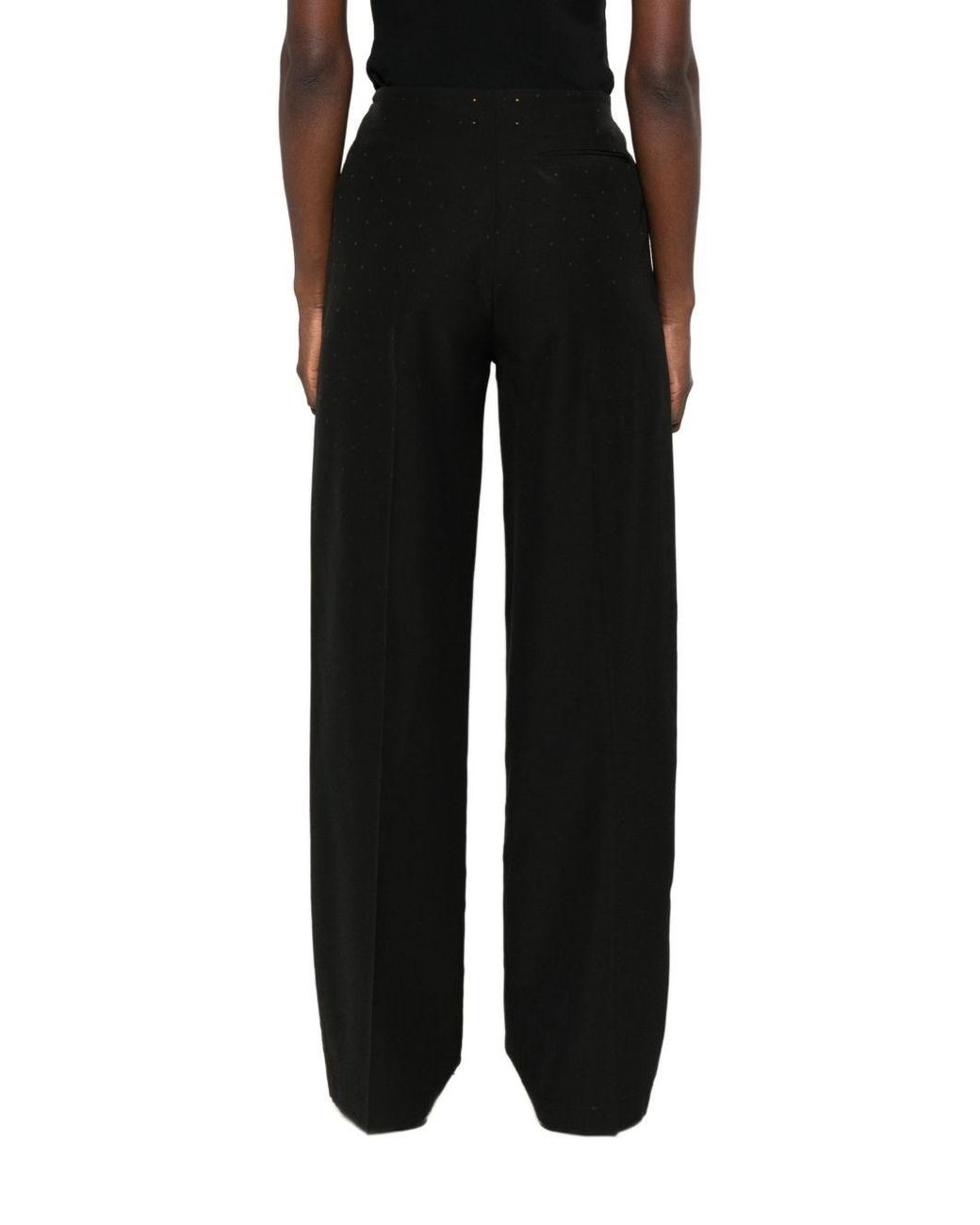 Forte_forte Black Wool Blend Trousers