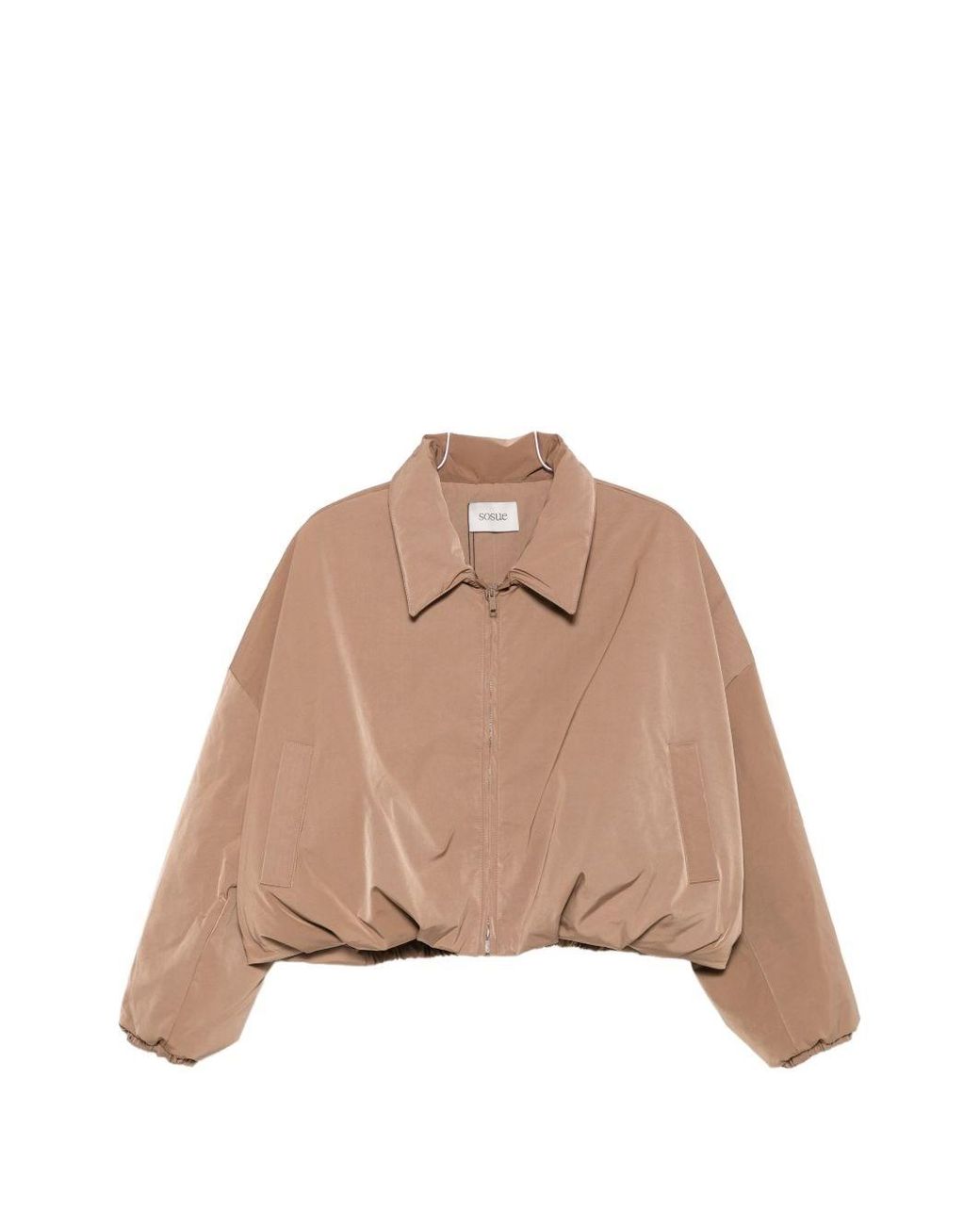 SOSUE Natural Drawstring Short Jacket