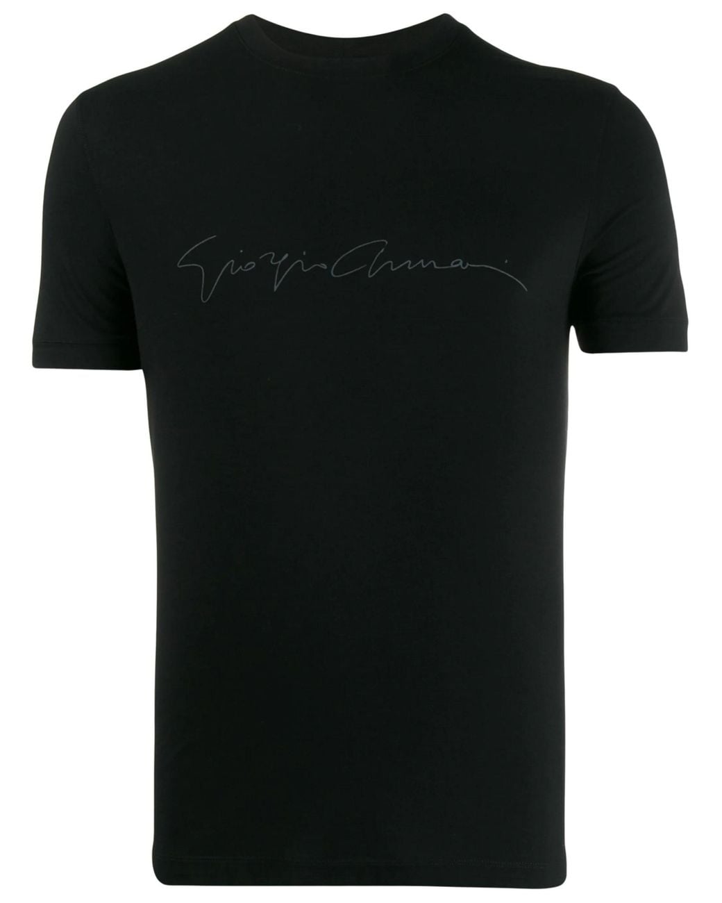 Giorgio Armani Black Signature T-Shirt for men