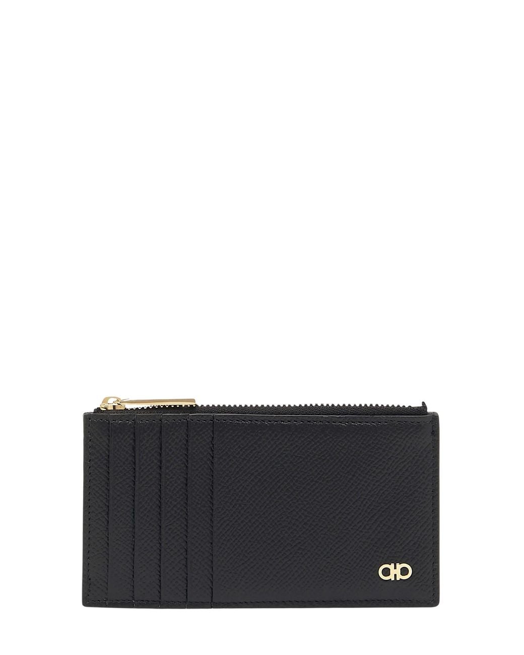 Ferragamo Gray Micro Gancio Wallet for men