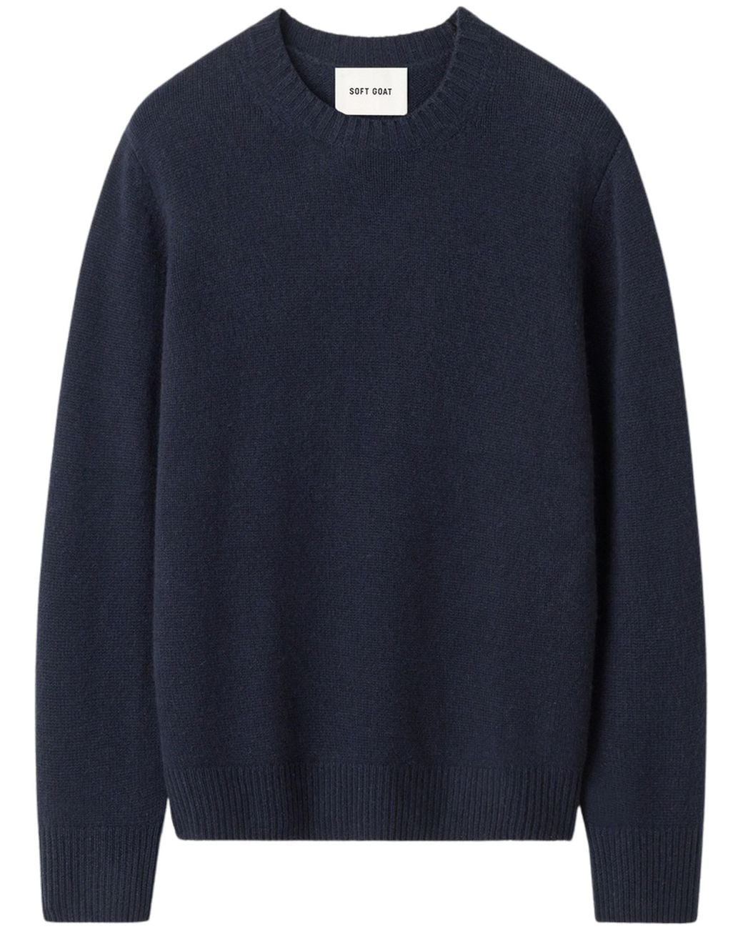 Soft Goat Blue Chunky Crewneck Sweater By for men