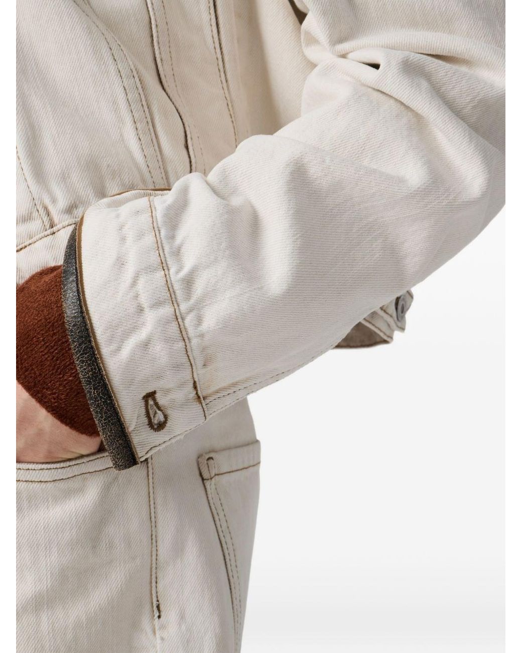 Miu Miu White Denim Cotton Jacket