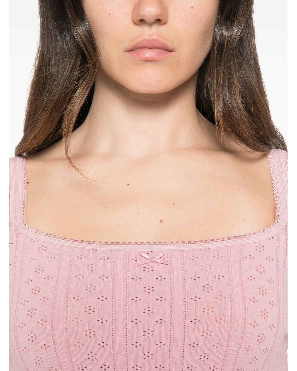 J.W. Anderson Pink Cotton Tank Top