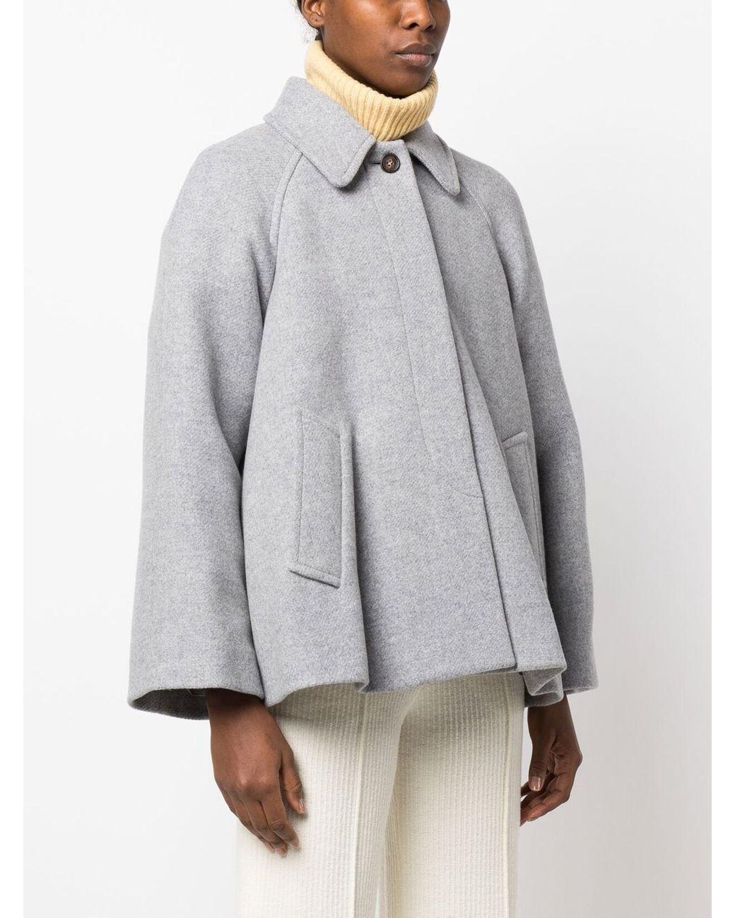 Wool cape coat uk sale