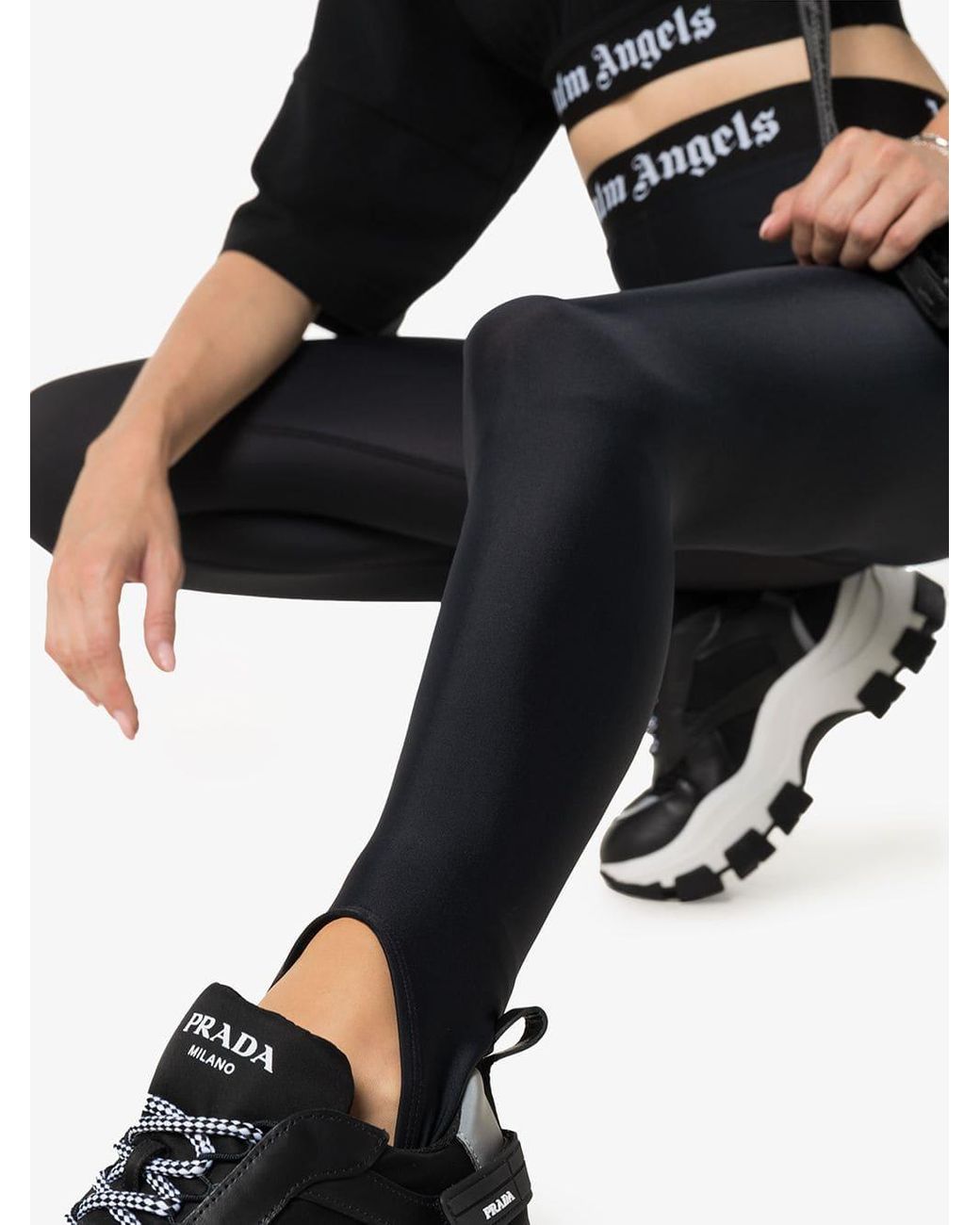 Palm Angels Sport Leggings in Black | Lyst