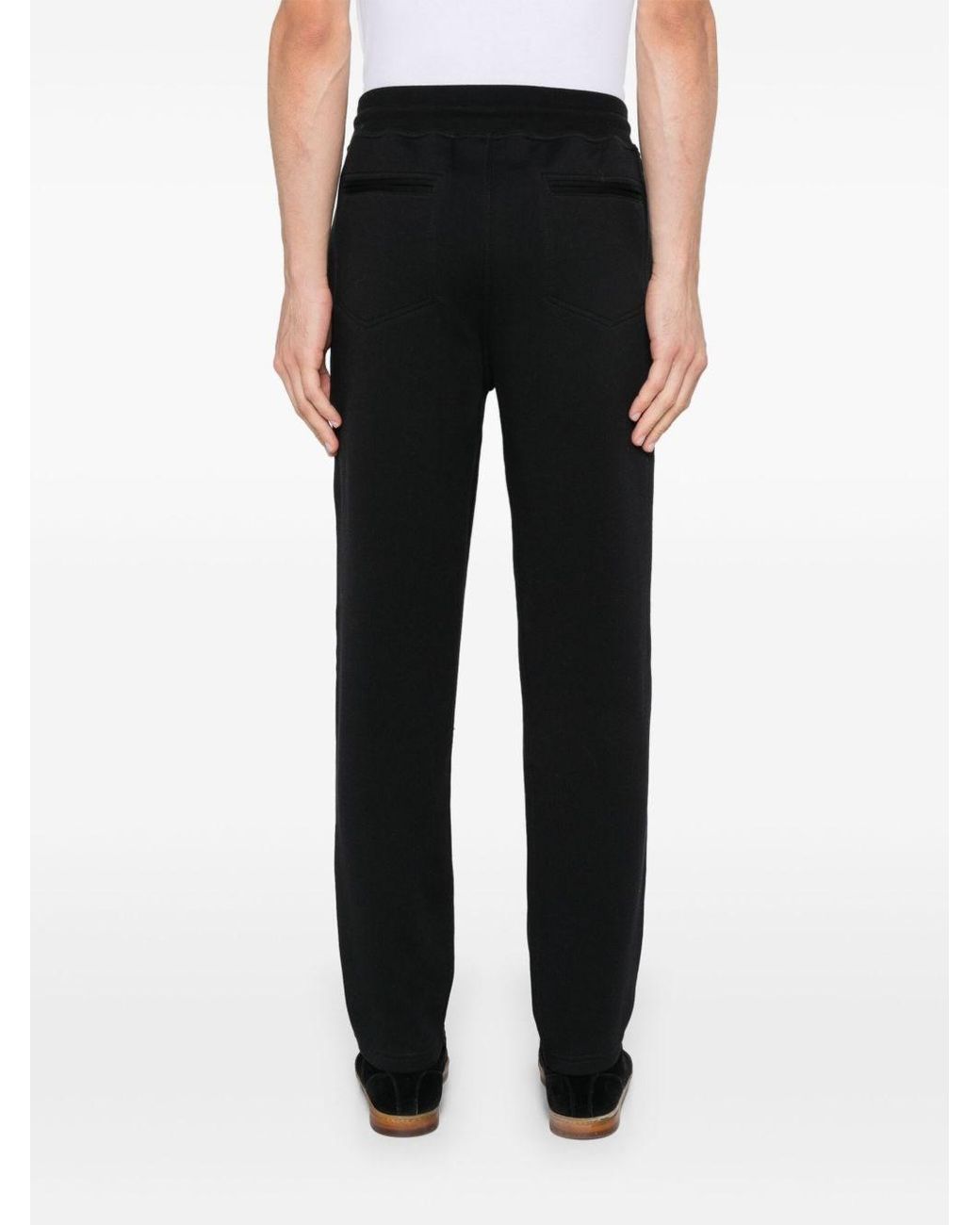 Brunello Cucinelli Black Cotton Trousers for men