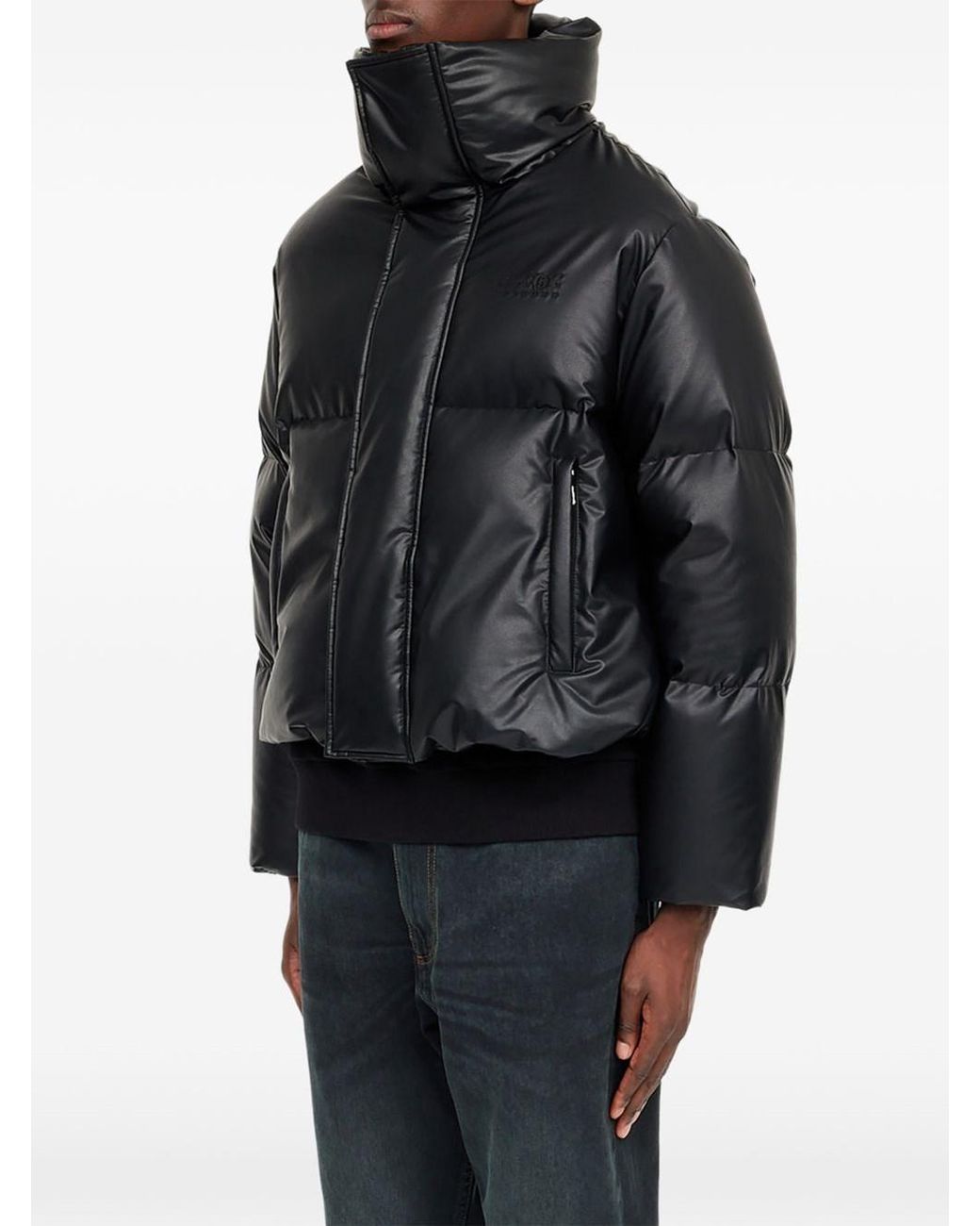 MM6 by Maison Margiela Black Short Down Jacket