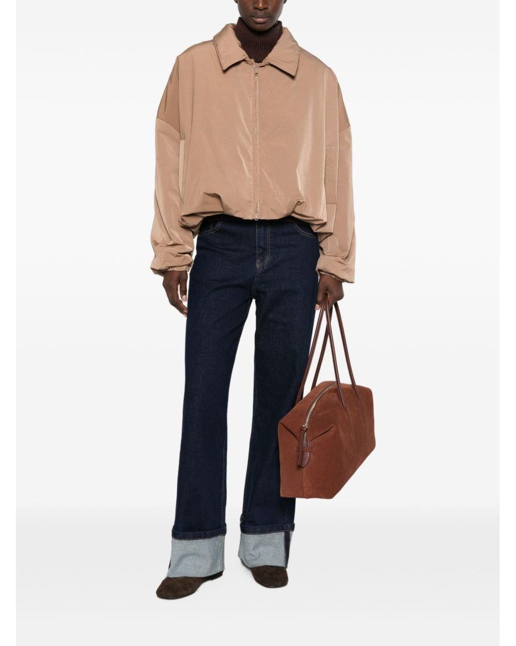 SOSUE Natural Drawstring Short Jacket