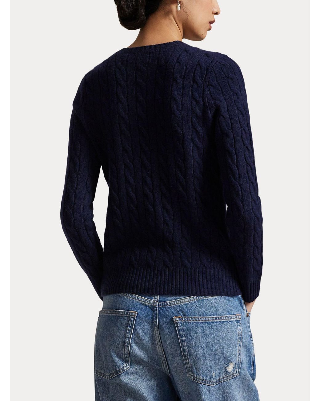 Ralph Lauren Blue Maglia G.Collo