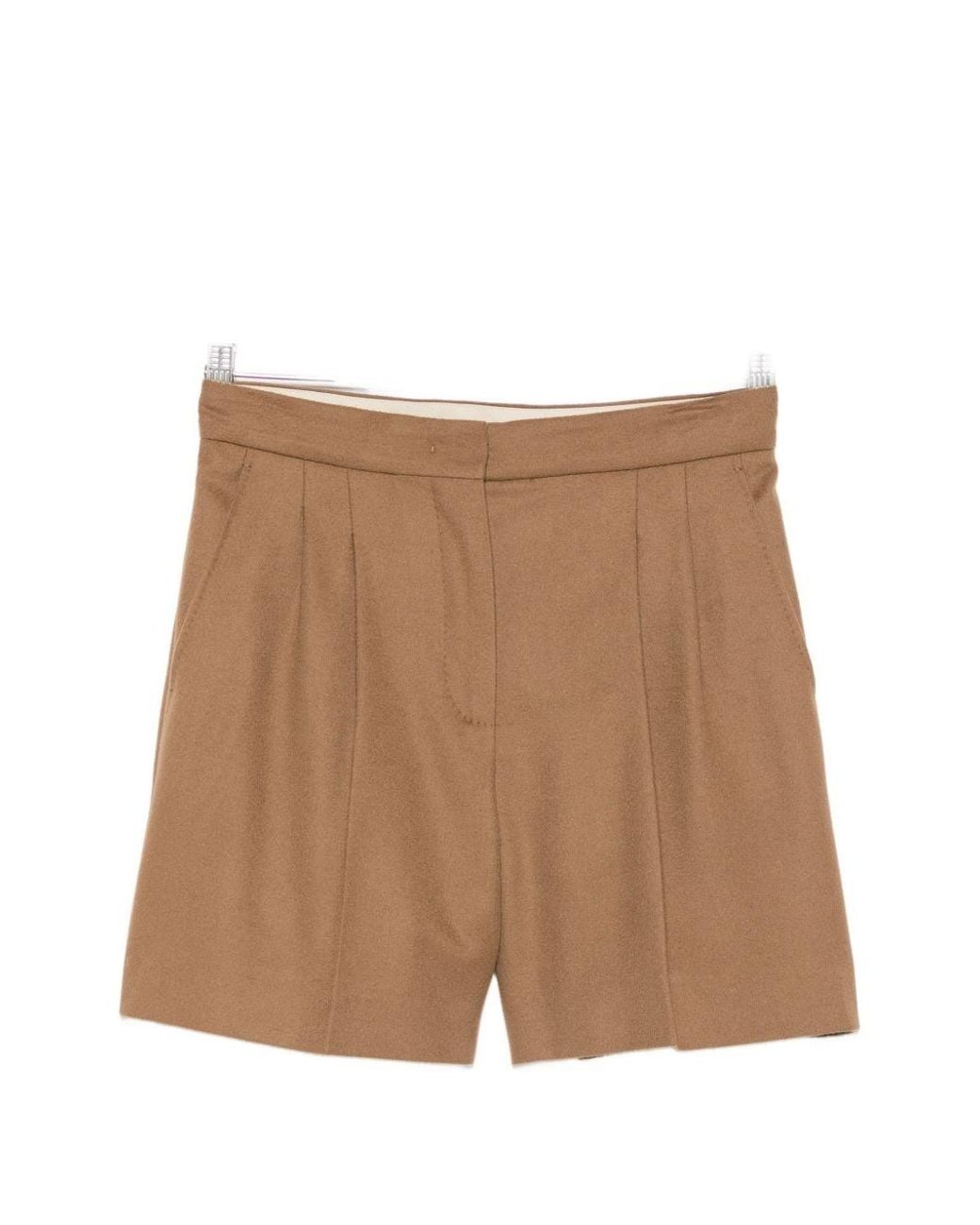 Max Mara Brown Wool Shorts