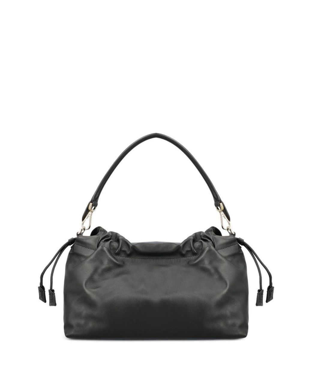 Fendi Black Baguette Large Leather Shoulder Bag