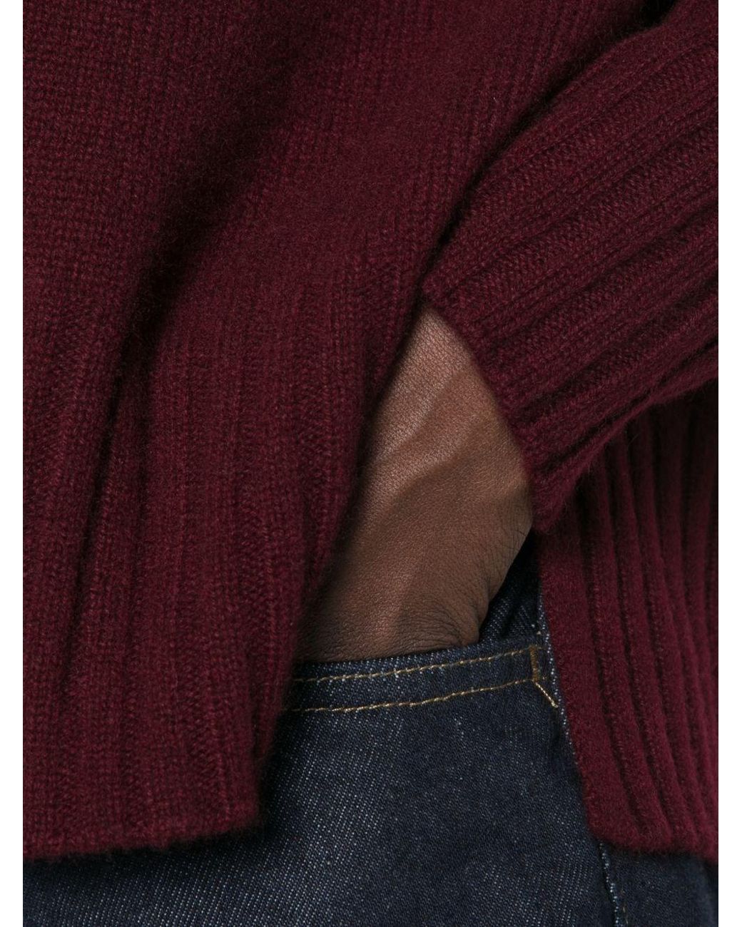 Be You Purple Cashmere Turtle-Neck Sweater