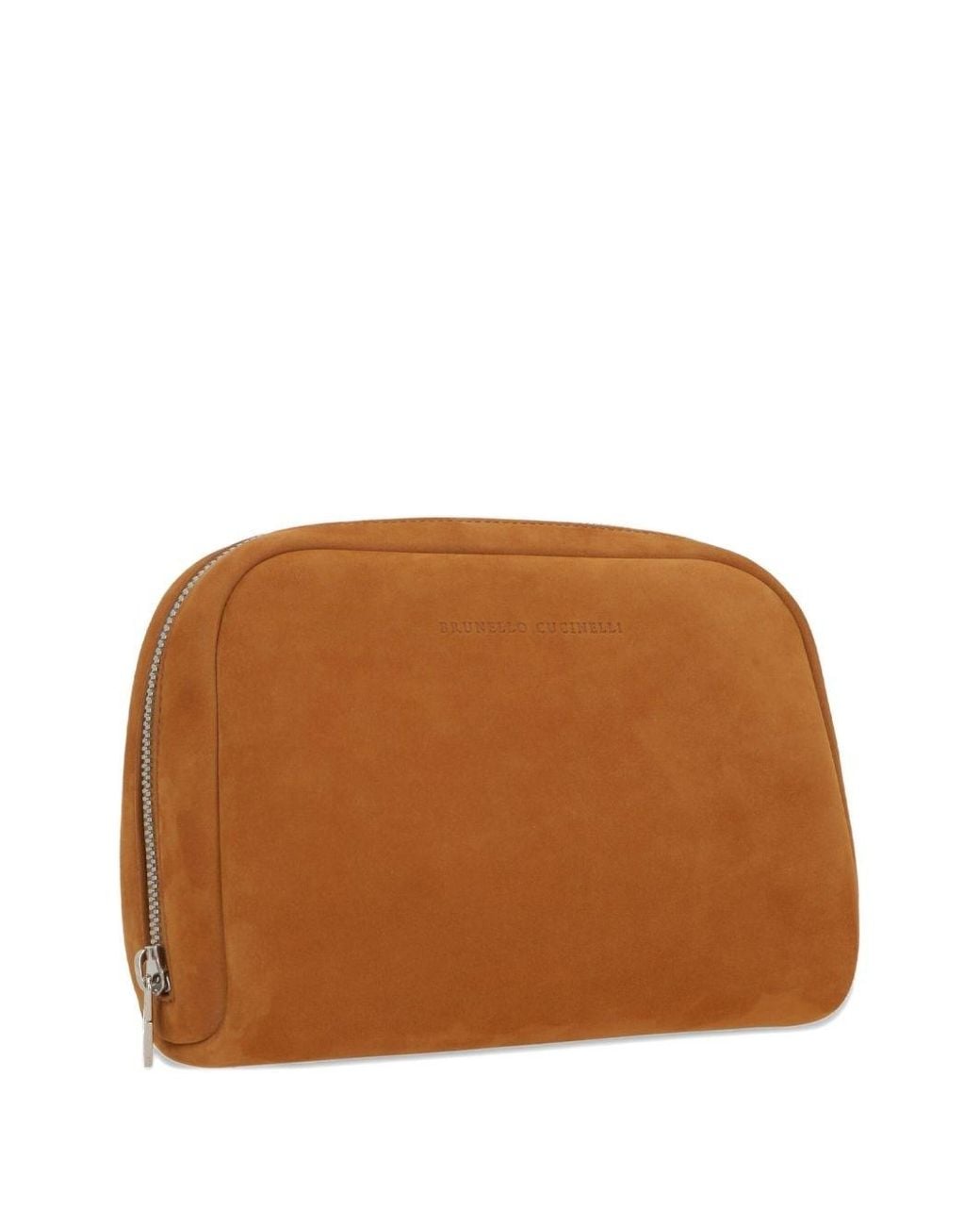 Brunello Cucinelli Brown Leather Beauty-Case for men