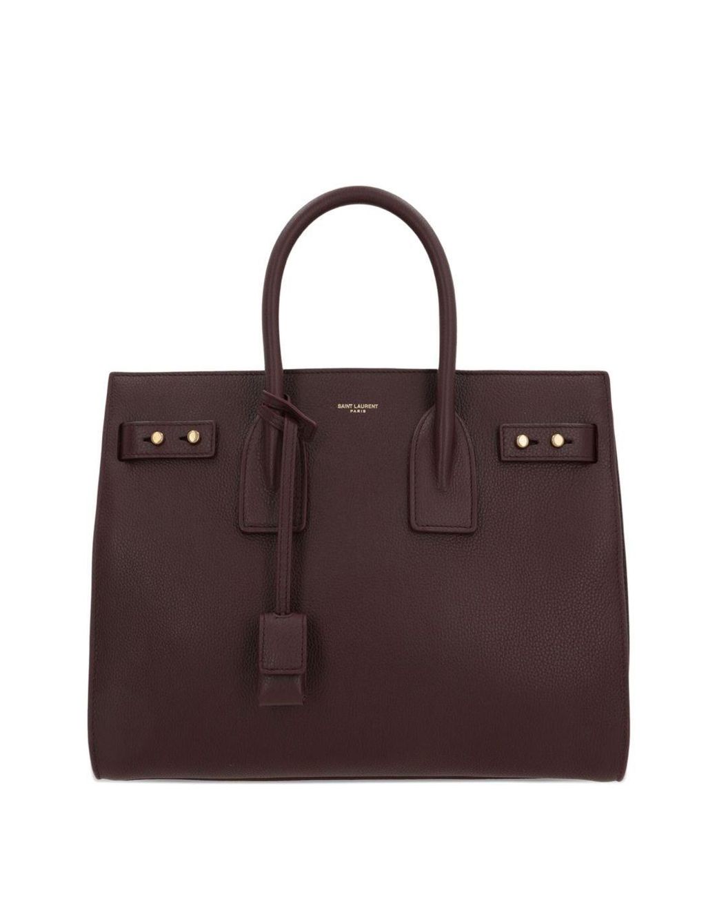 Saint Laurent Brown Sac De Jour Small Leather Handbag