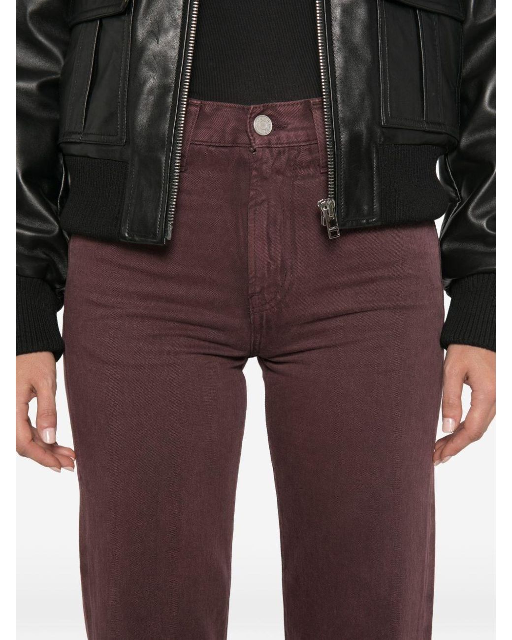 Jacob Cohen Purple Straight Denim Jeans