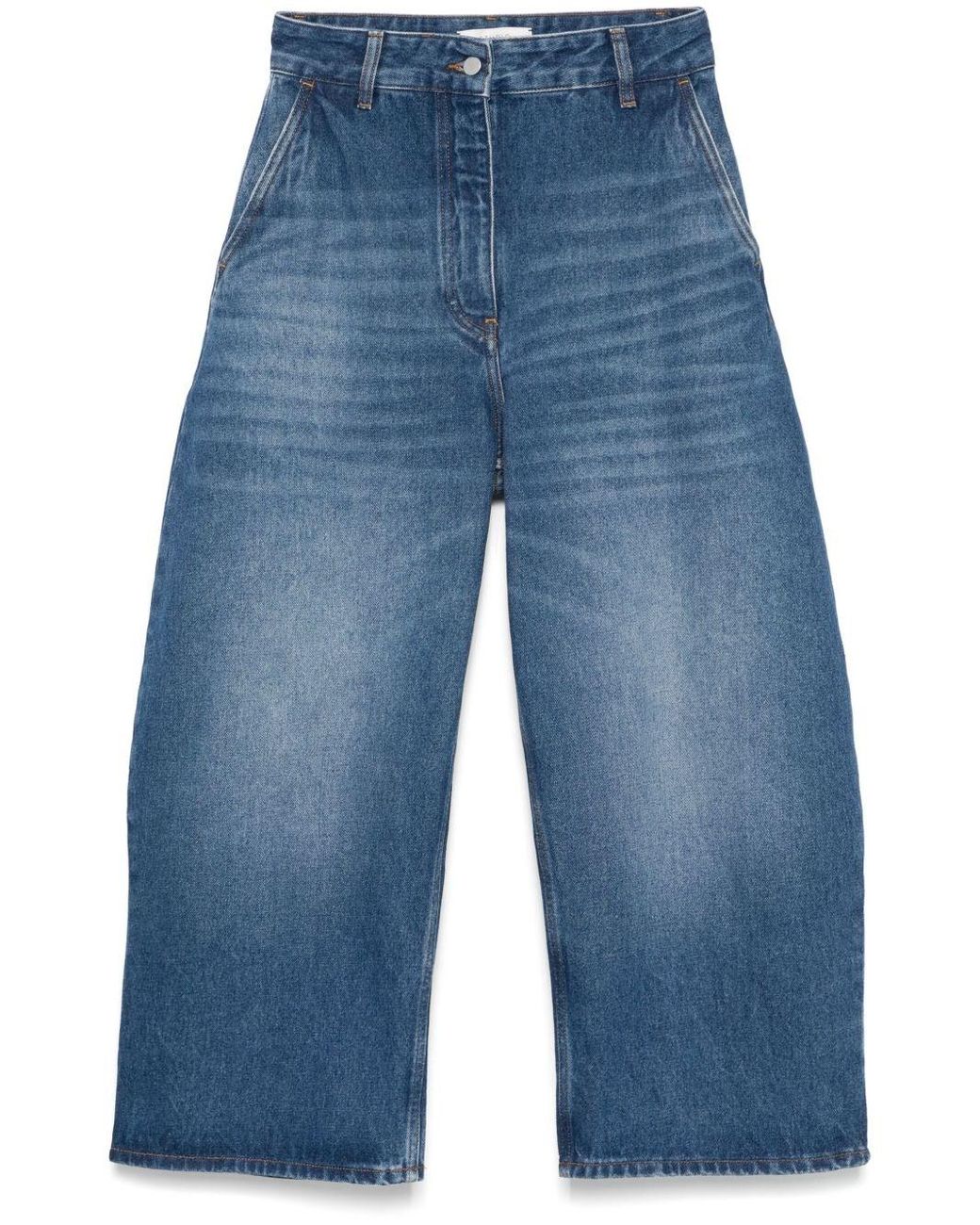 Studio Nicholson Blue Chalco Wide Leg Denim Jeans