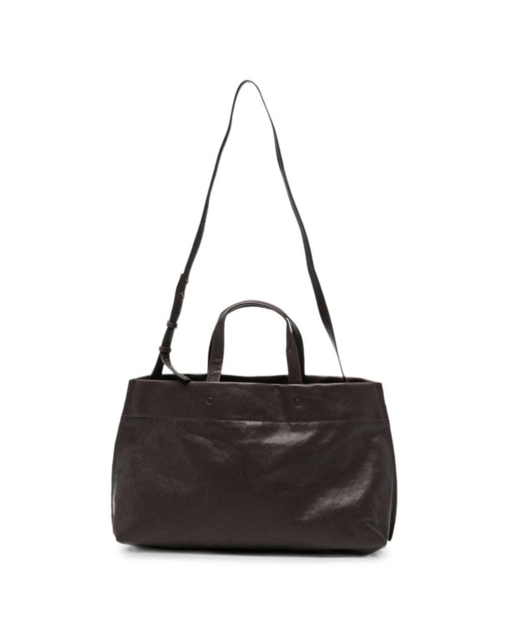 Lihann George Black Elli Leather Tote Bag
