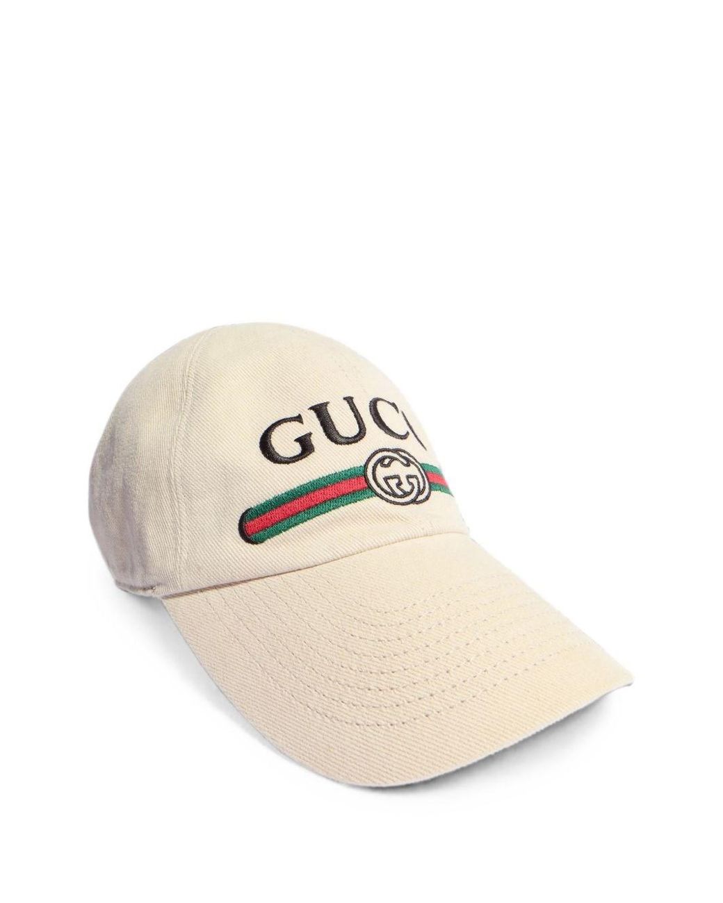 Gucci White Fake Baseball Cap for men