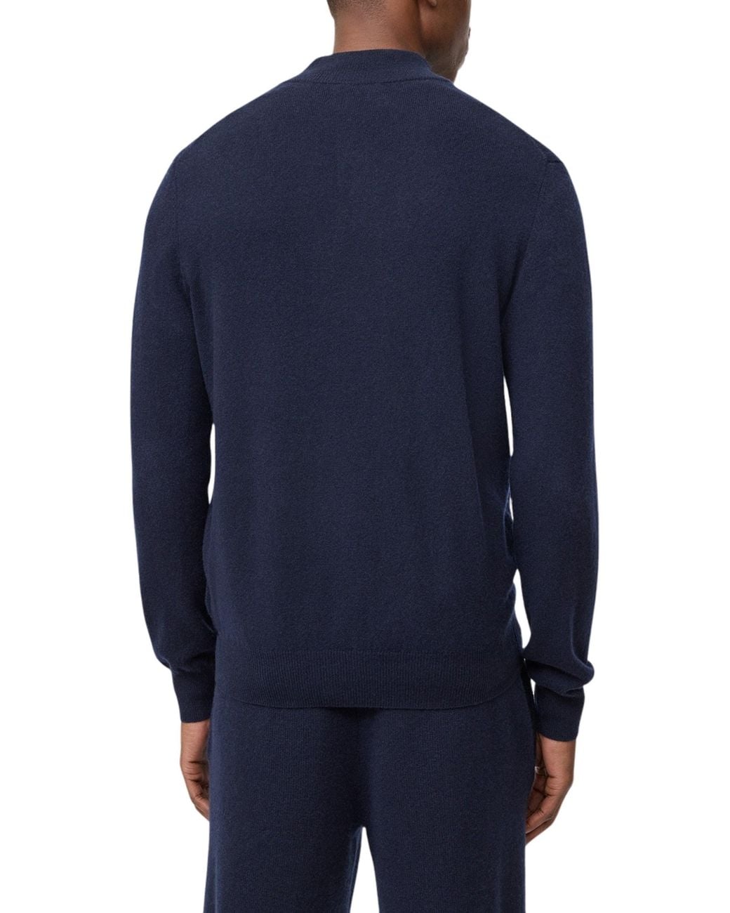 Soft Goat Blue Half Zip for men