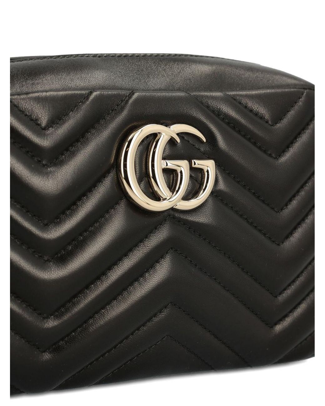 Gucci Black "Camera Bag Gg" Small Crossbody Bag