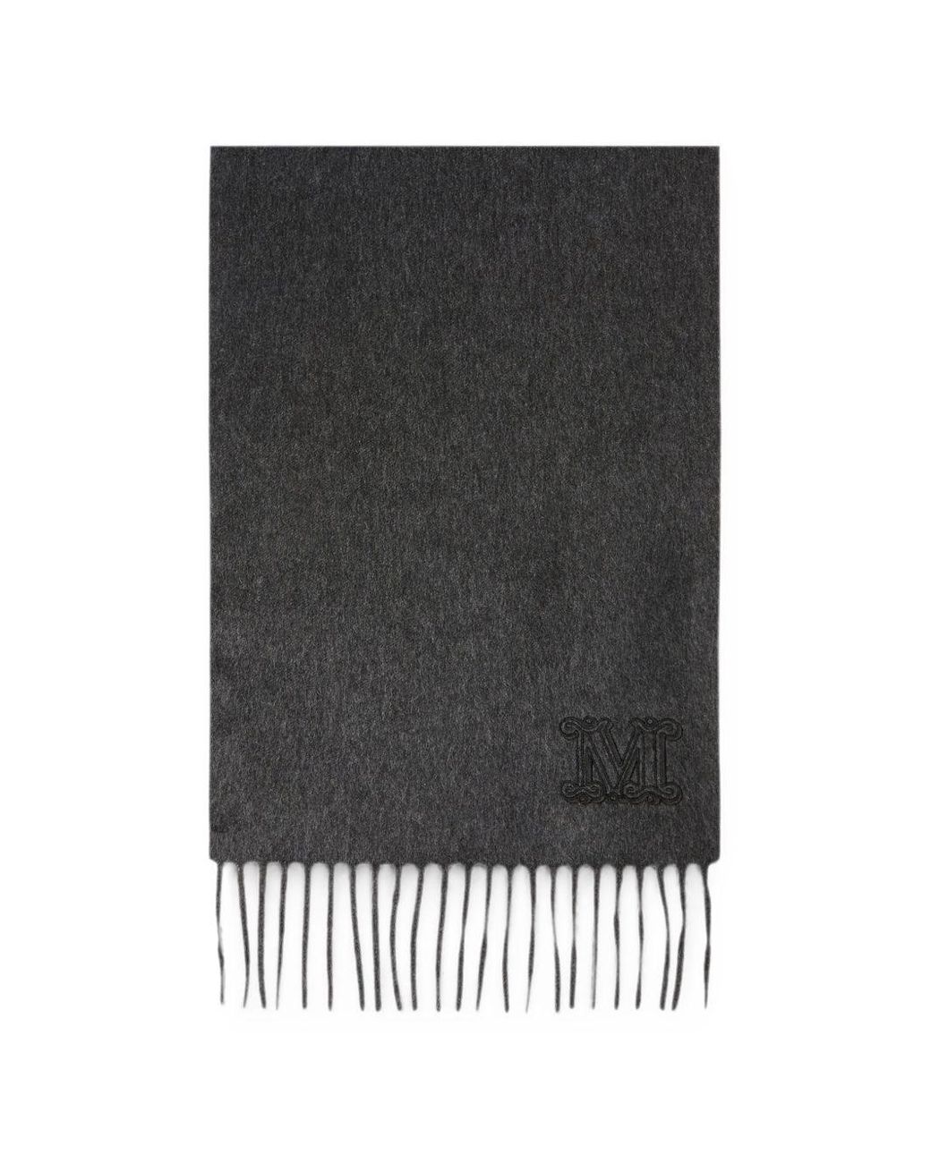 Max Mara Black Cashmere Scarf