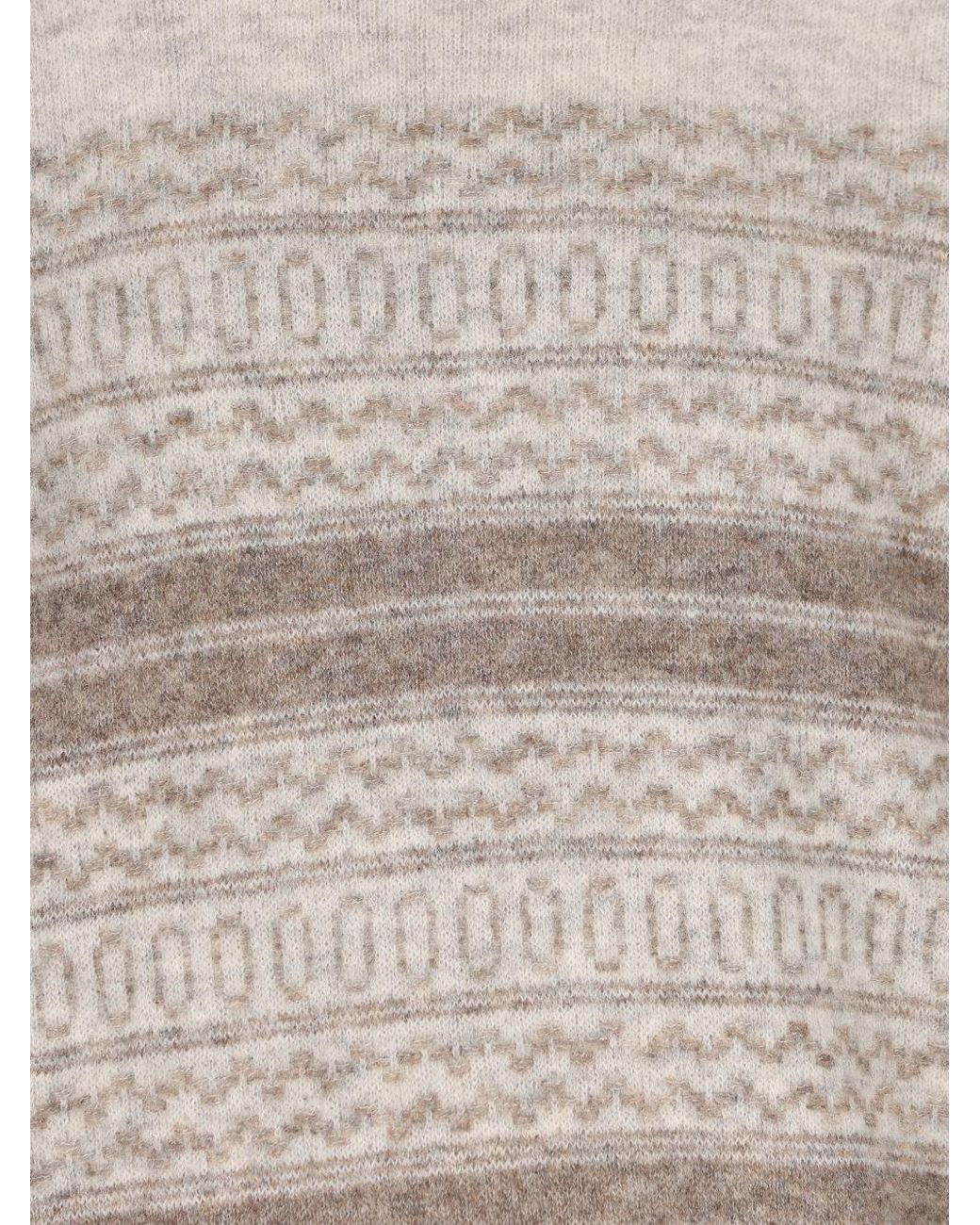 Brunello Cucinelli White Wool Turtle-Neck Jumper for men