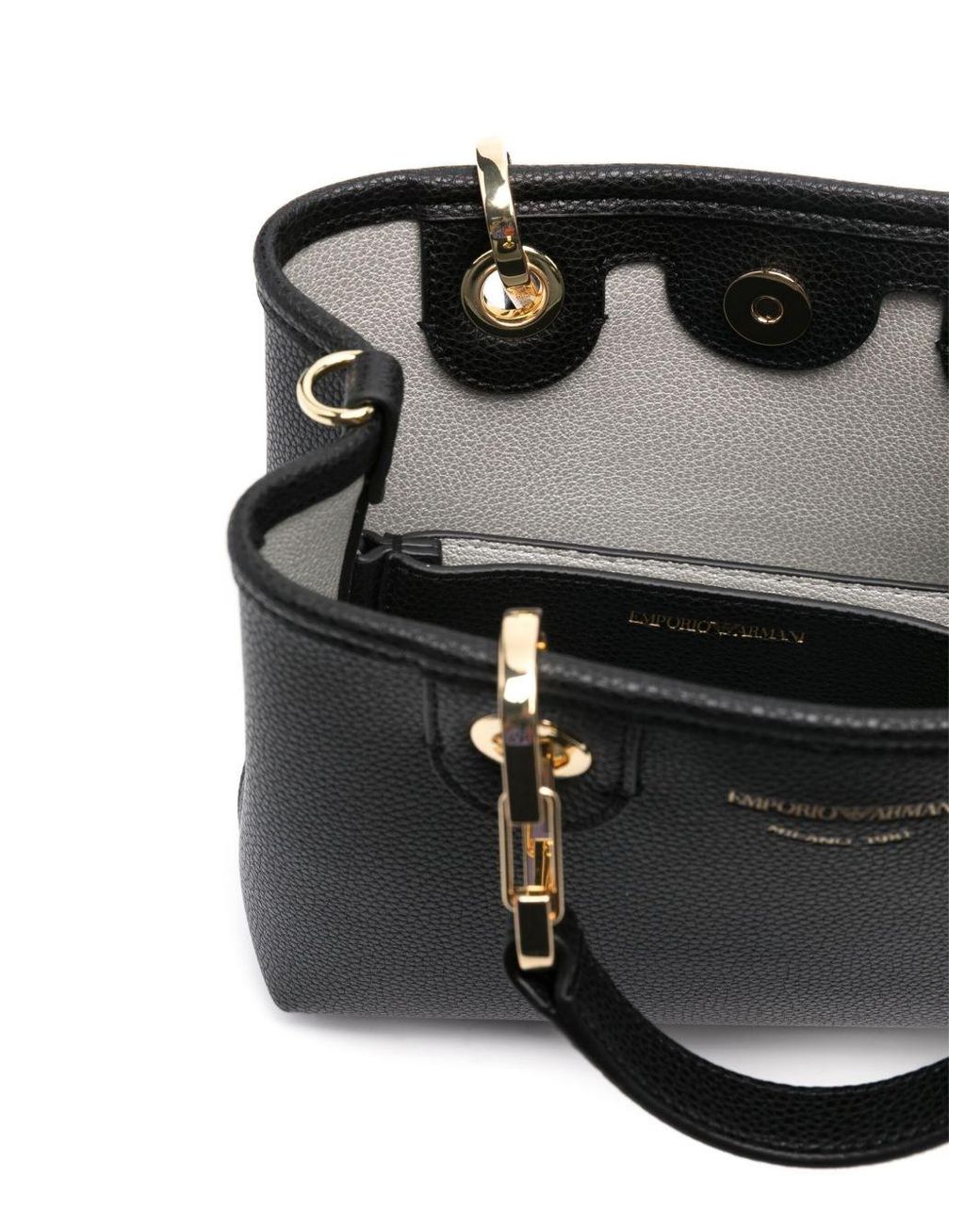 Emporio Armani Black Myea Xs Shopping Bag