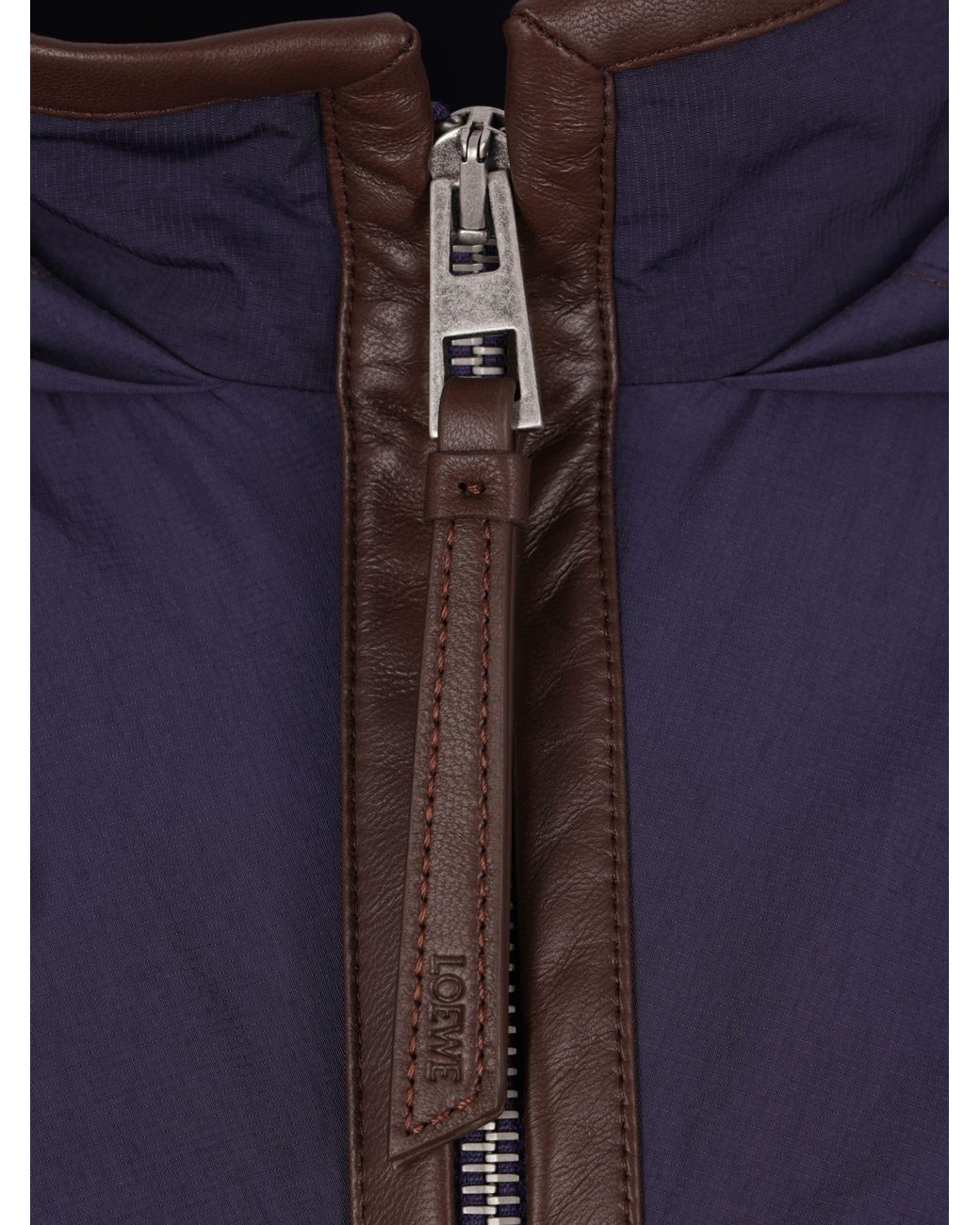 Loewe Blue Nylon Hooded Jacket for men