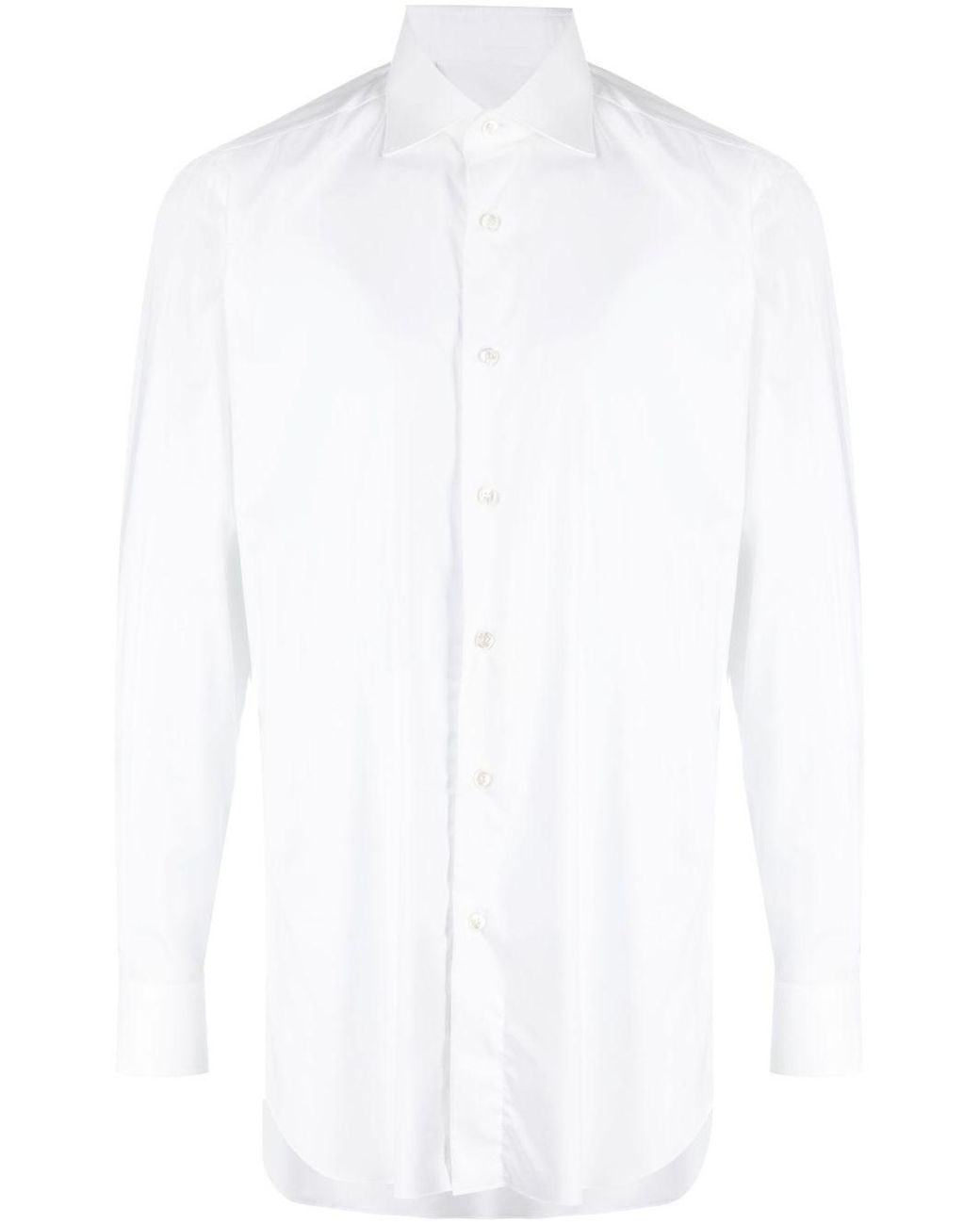 Brioni White Cotton Shirt for men