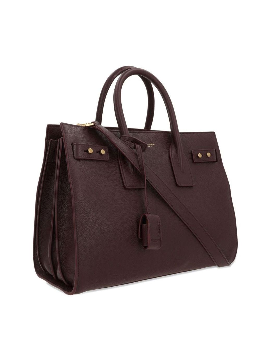 Saint Laurent Brown Sac De Jour Small Leather Handbag