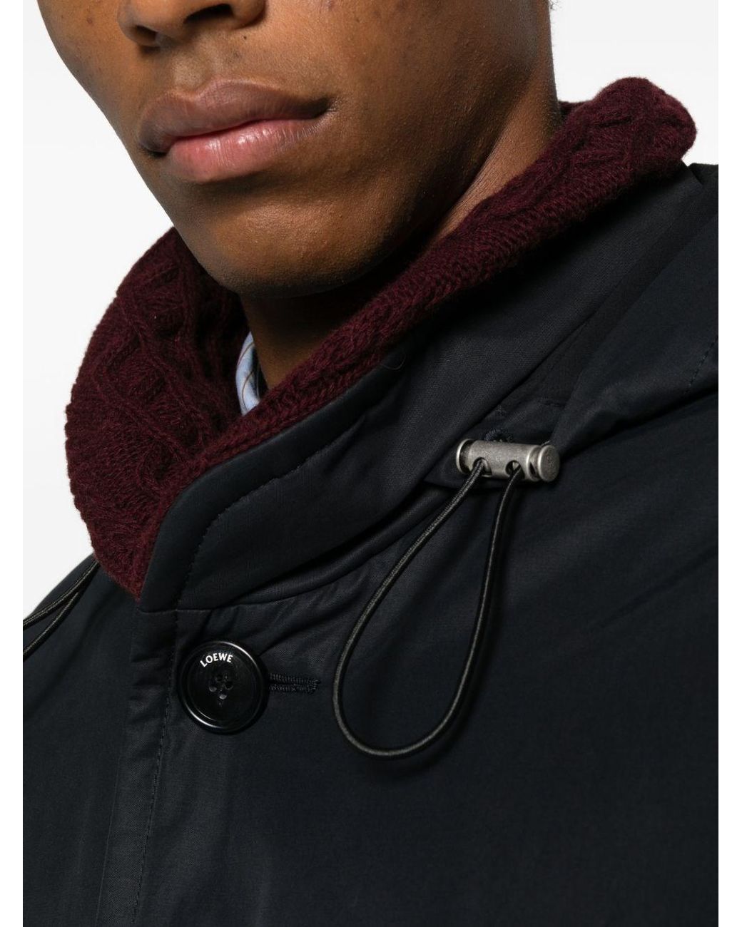Loewe Blue Nylon Padded Jacket for men