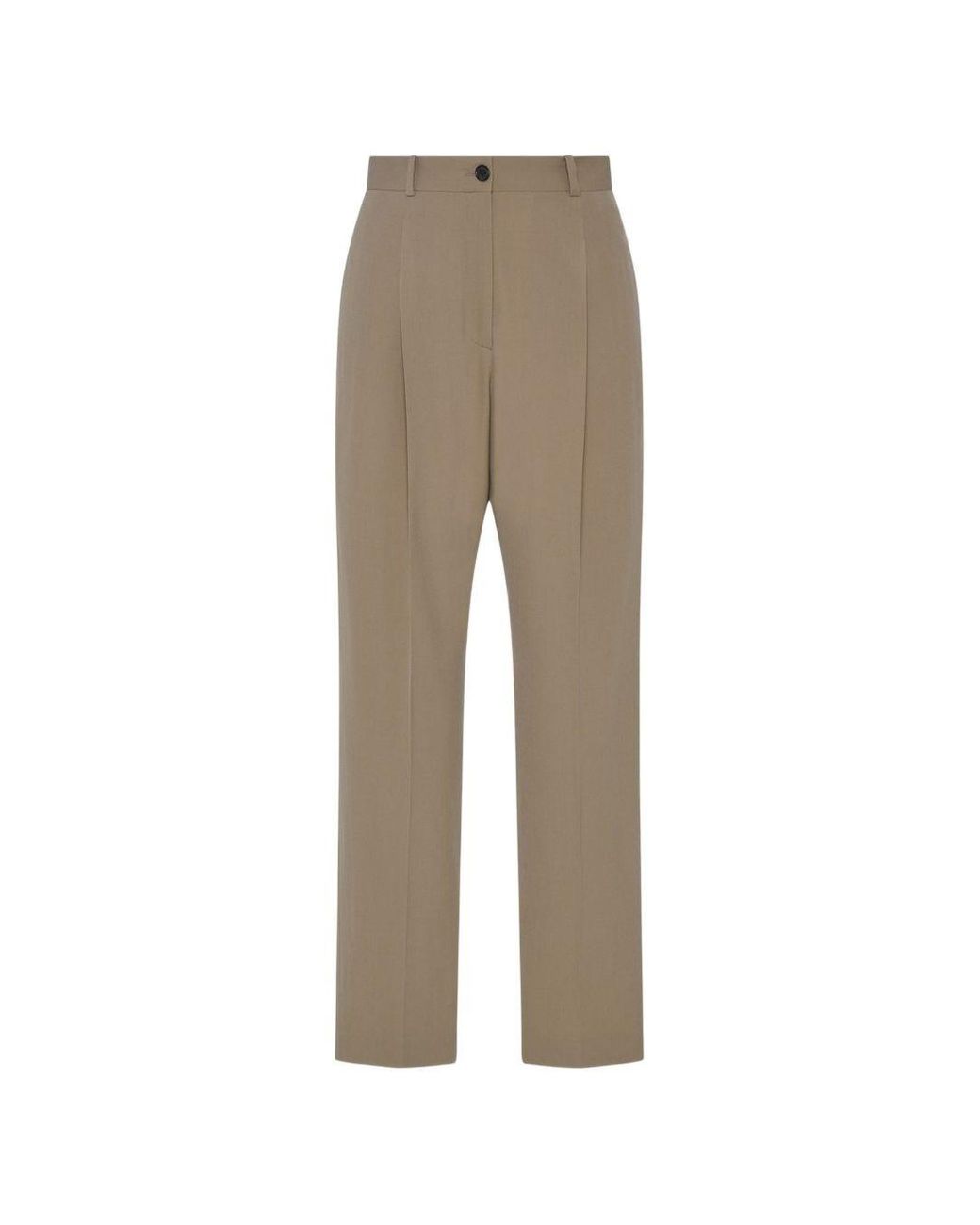 The Row Natural Giani Wool Trousers