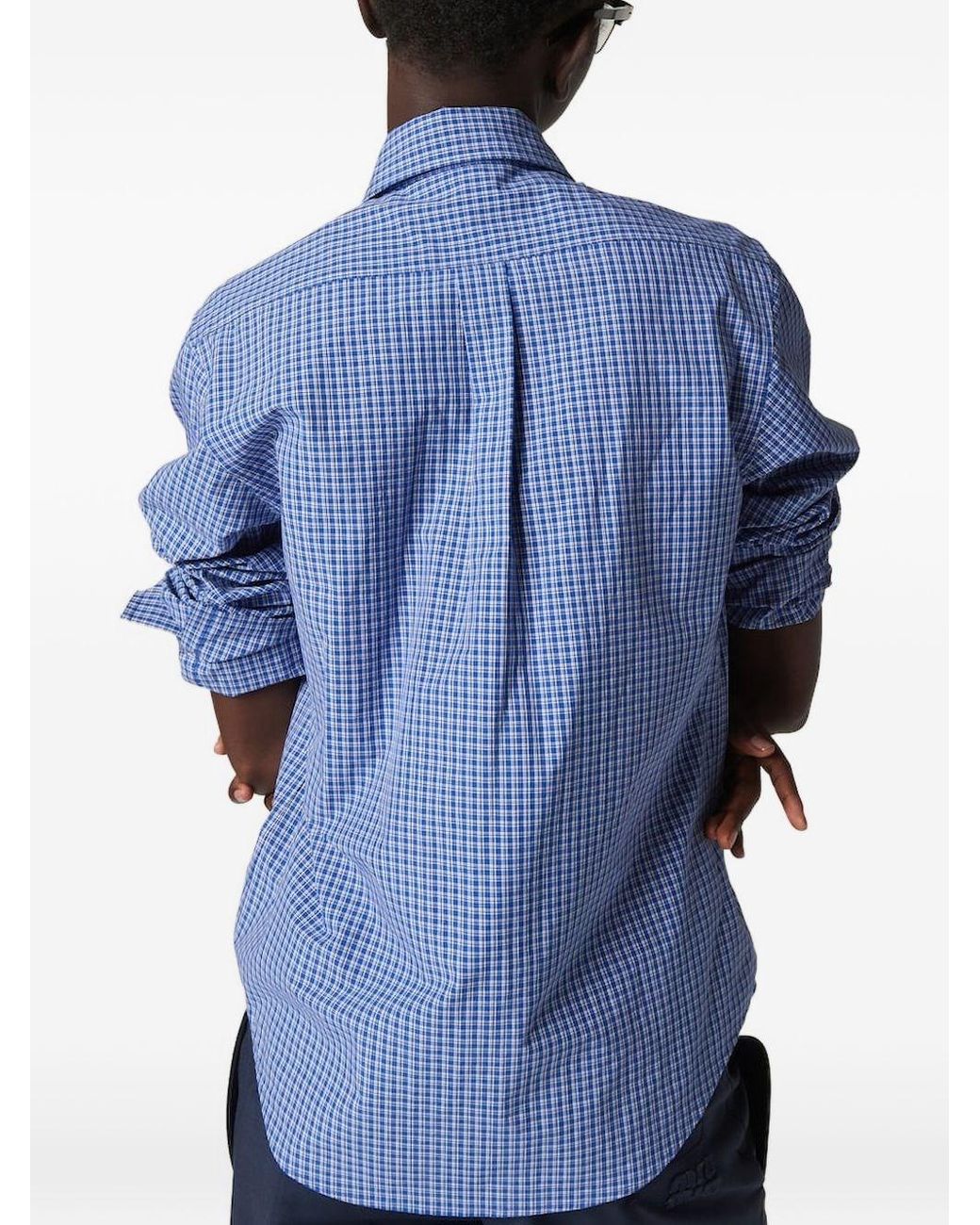 Miu Miu Blue Check Shirt