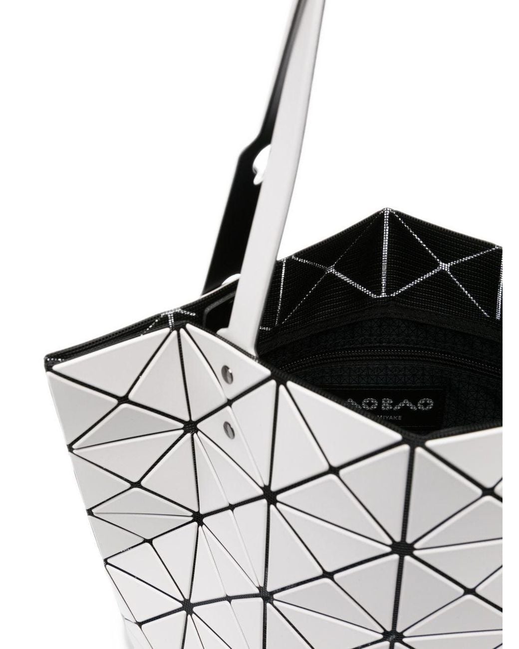 Issey Miyake White Lucent Matte Medium Tote Bag