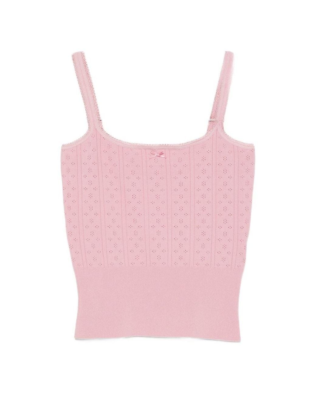J.W. Anderson Pink Cotton Tank Top
