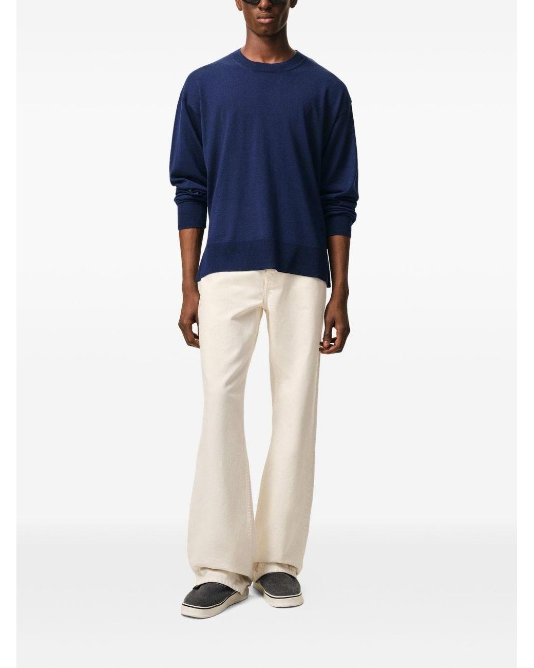 AMI Blue Ami De Coeur Sweater for men