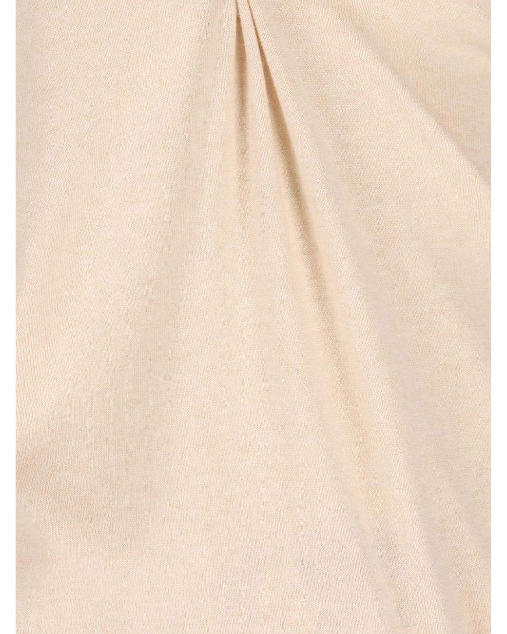Brunello Cucinelli Natural Cashmere Polo Shirt for men