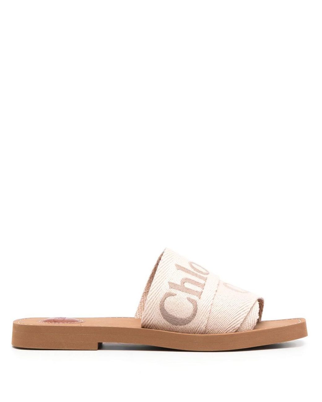 Chloé Pink Woody Slippers