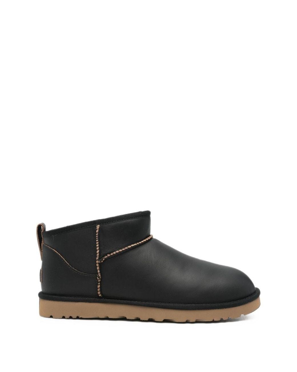 Ugg Black Classic Ultra Mini Contrast Boots for men