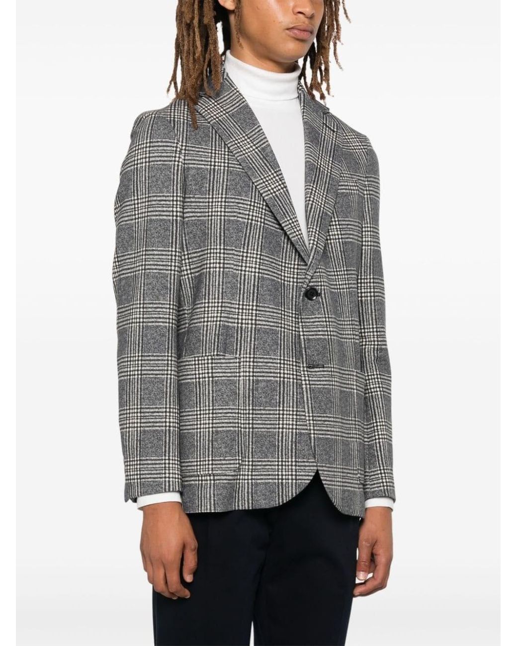 Circolo 1901 Gray Cotton Single-Breasted Jacket for men