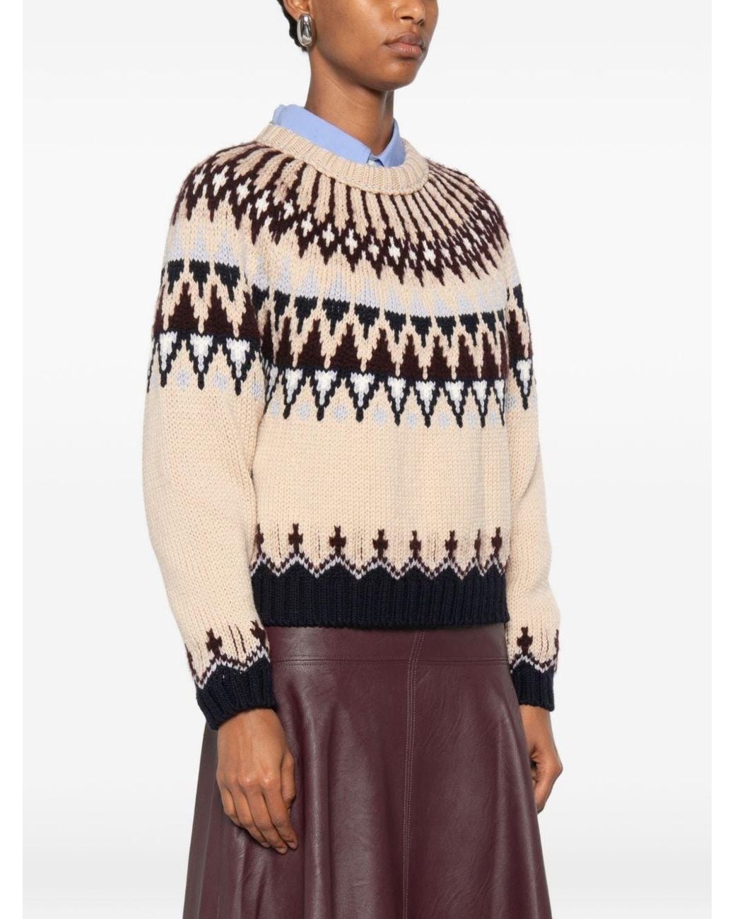 Forte_forte White Wool Crewneck Sweater