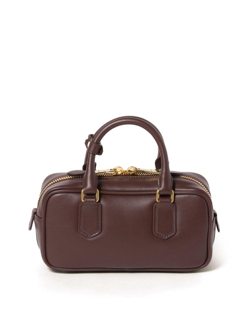 Miu Miu Brown Arcadie Leather Bag