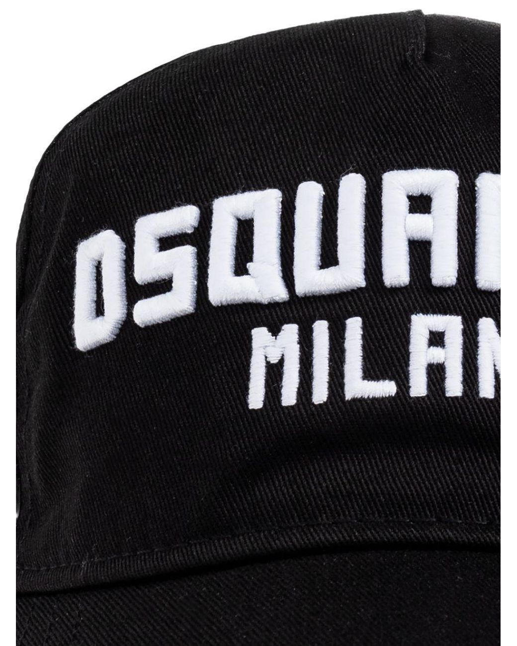Disquared2 Milano Patch Hat di DSquared² in Black da Uomo