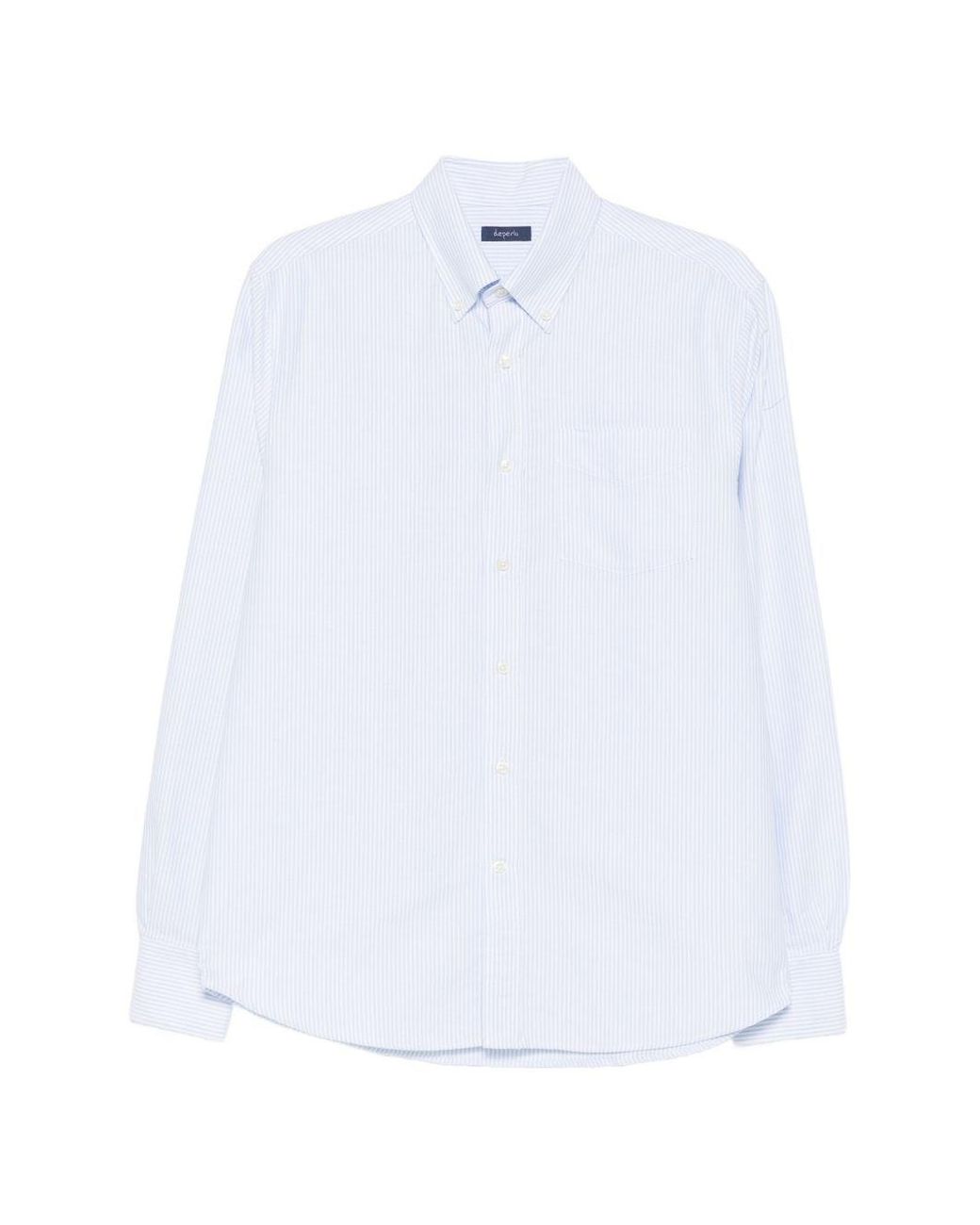 Deperlu White Andy Oxford Shirt for men