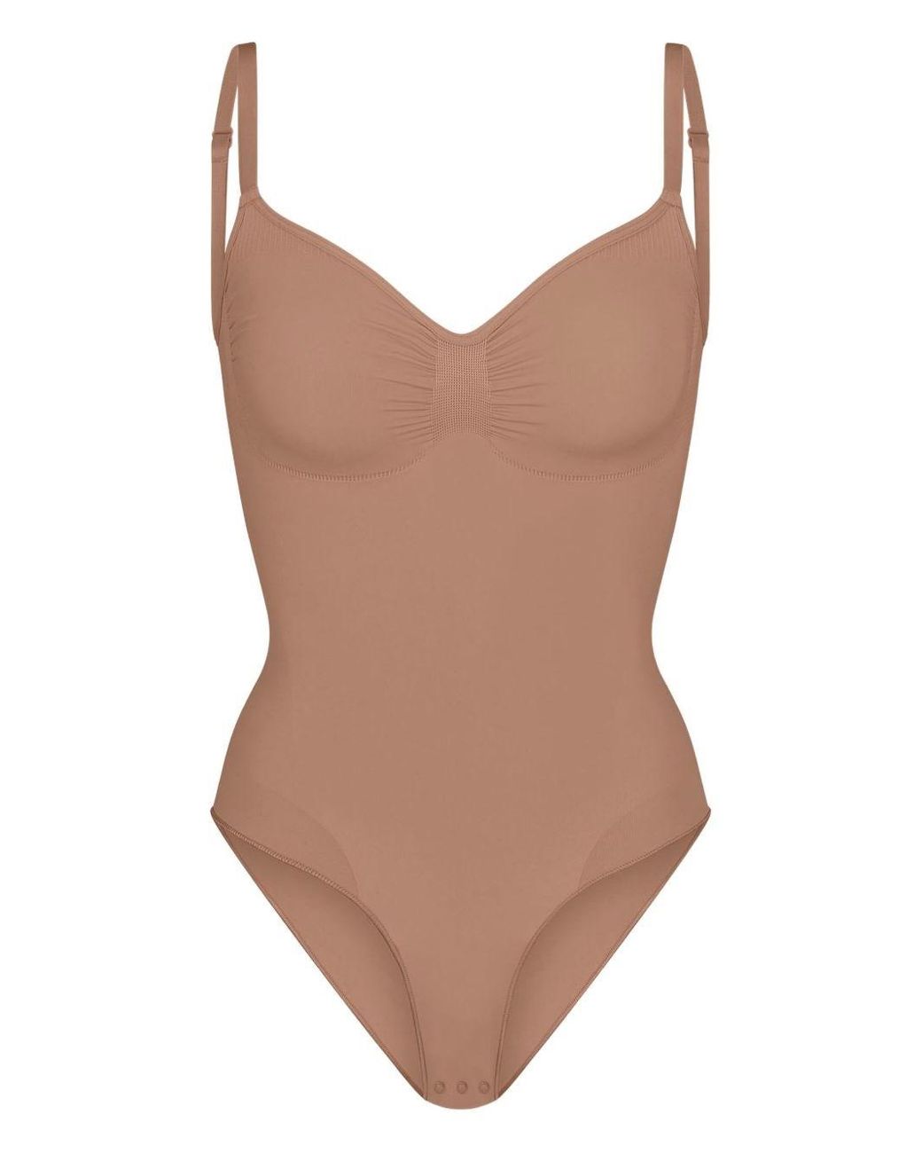 Skims Brown Seamless Sculpt Bodysuit