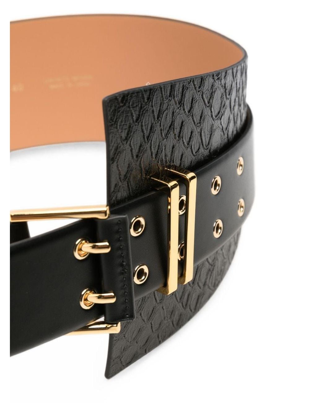 Elisabetta Franchi Black Corset Belt