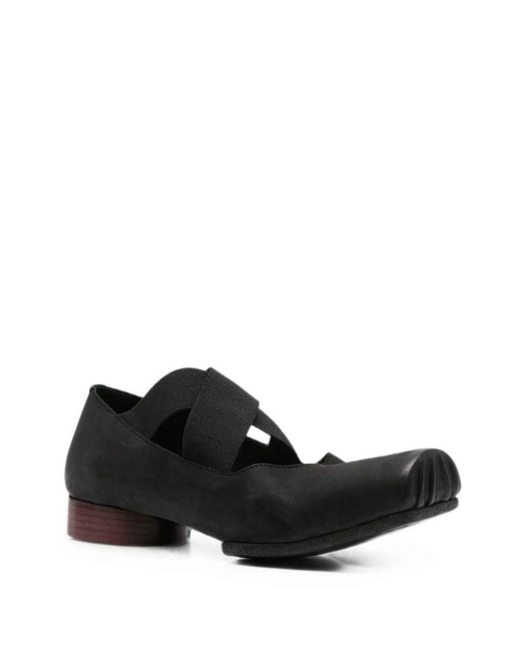 Uma Wang White Leather Ballet Flats