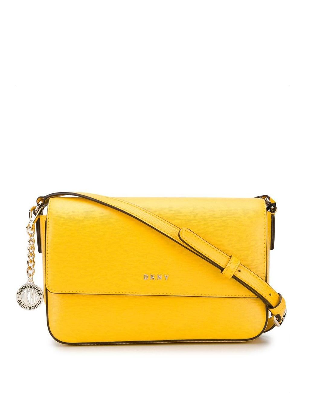 DKNY Bryant Leather Crossbody Bag in Yellow | Lyst