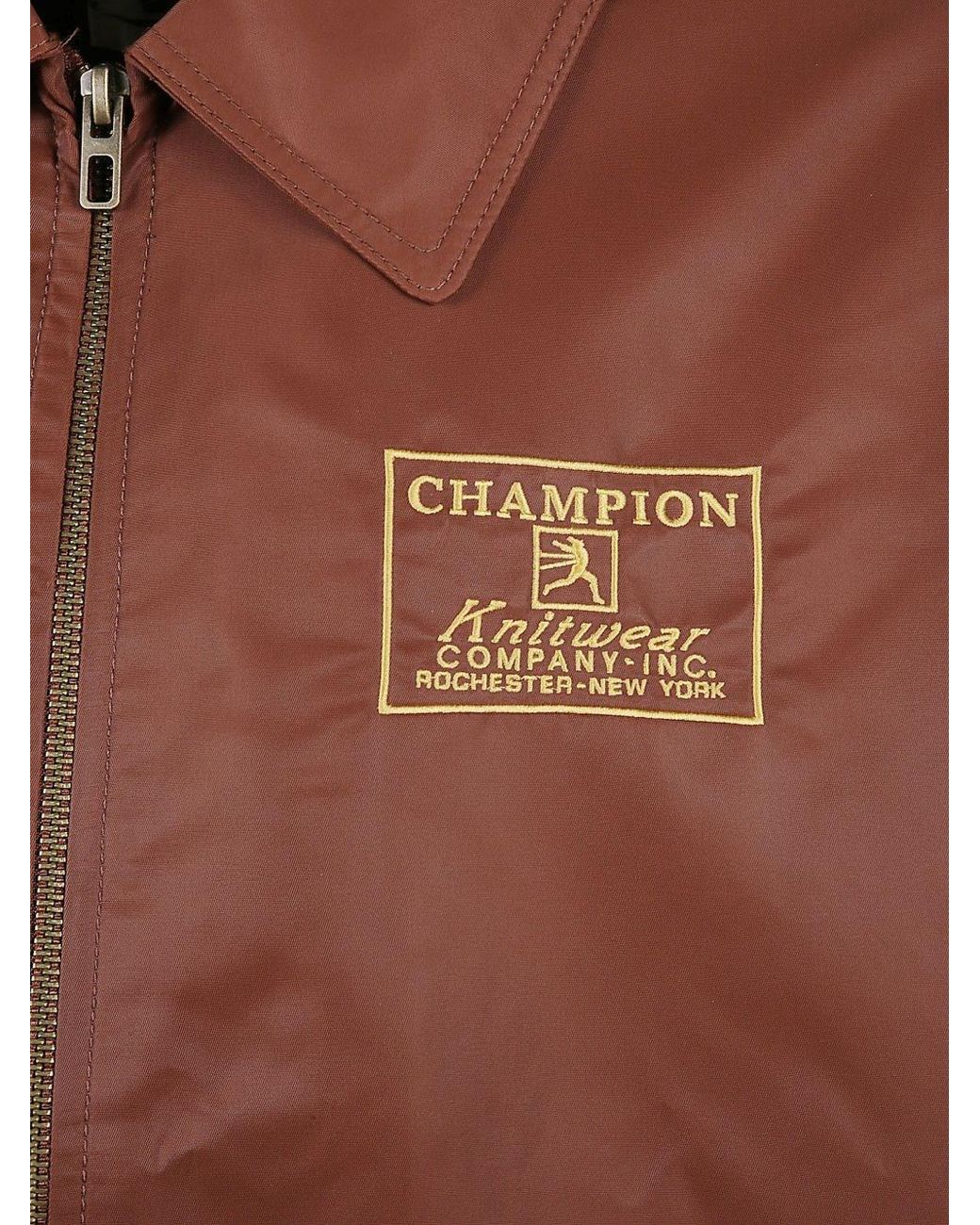 Giacca Logo di Champion in Brown da Uomo